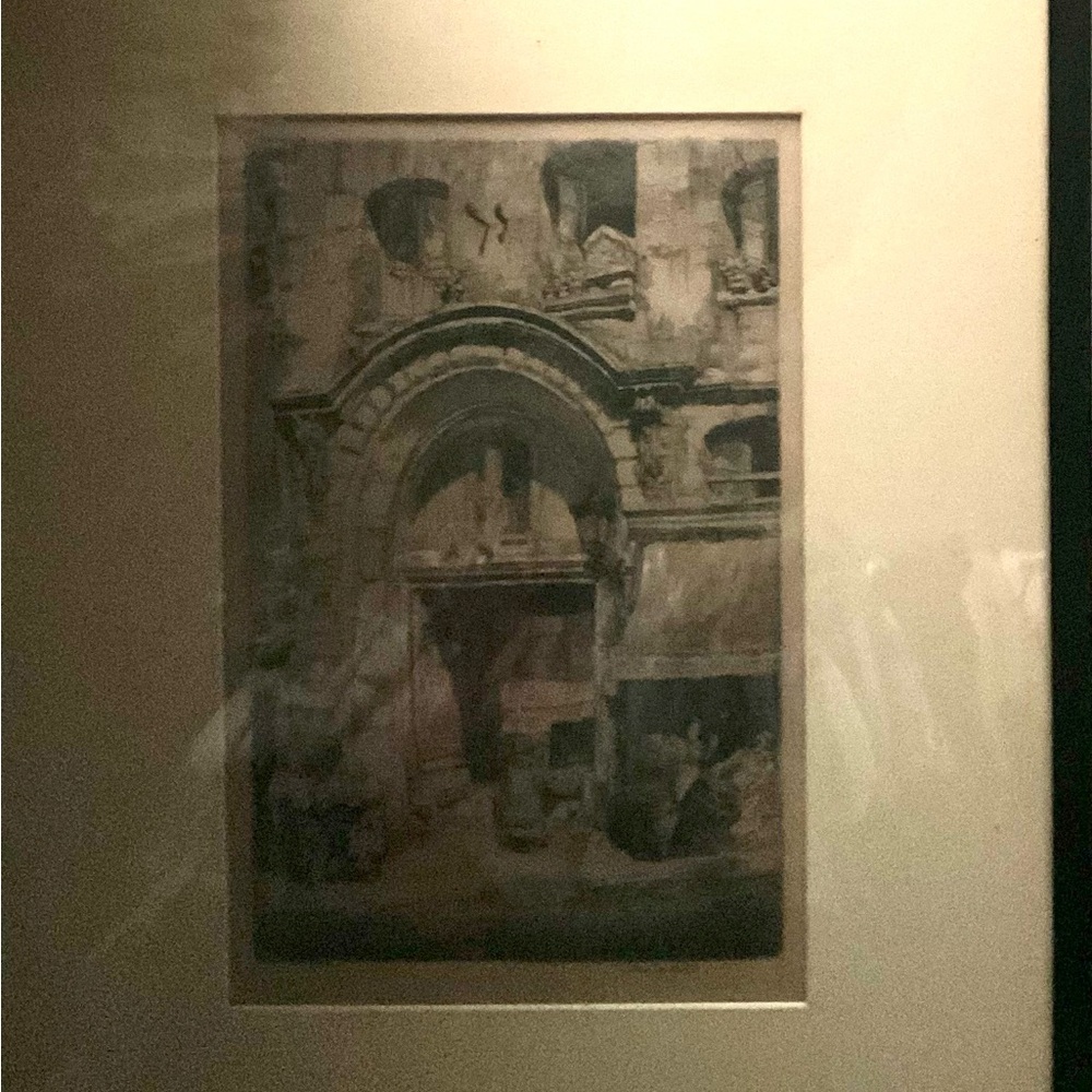 Architectural Art Etchings by Louis Orr